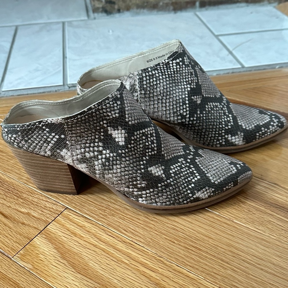 Dolce Vita Snakeskin Mule